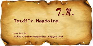 Tatár Magdolna névjegykártya